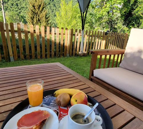 desayuno jardín